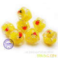 Bescon Yellow Duck 20 Sides Side من 5 ، مجموعة Duck D20 5pcs